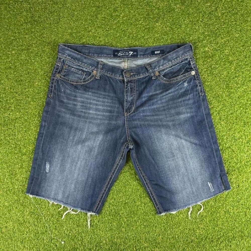 Seven7 Men's Blue and Navy Shorts